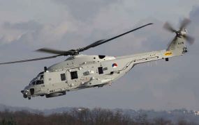 NH-90 kan niet landen op het helidek van UMC Groningen