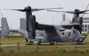 CV-22B Osprey blaast ziekenhuis helipad letterlijk de lucht in 