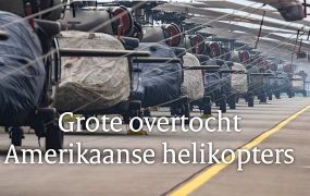 Grote overtocht Amerikaanse helikopters door Nederland - een verslag
