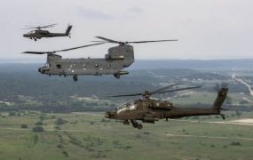 Deze week veel militaire helikopters boven Nederland