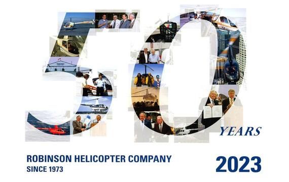Robinson Helicopters viert 50e verjaardag in 2023