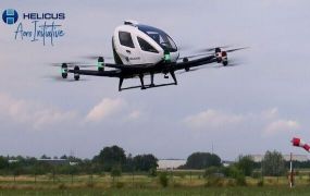 EU-primeur in Brustem: Helicus laat EHang EH216 drone bloed transporteren