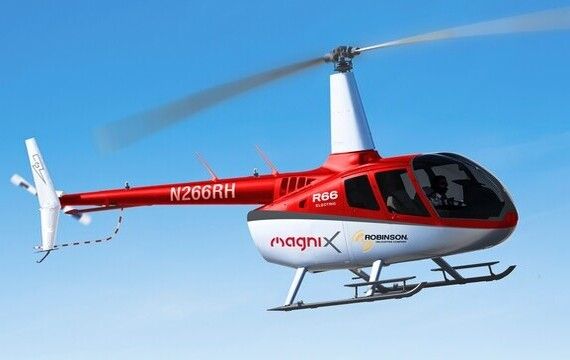 Robinson & Magnix ontwikkelen elektrische R66 helikopter-demonstrator