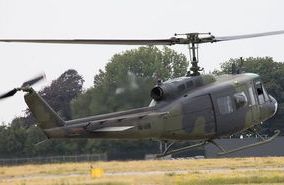 Belgische Bell UH-1D vliegt voor het eerst