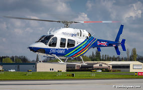 Kleurige Bell 429 op EBKT Wevelgem 